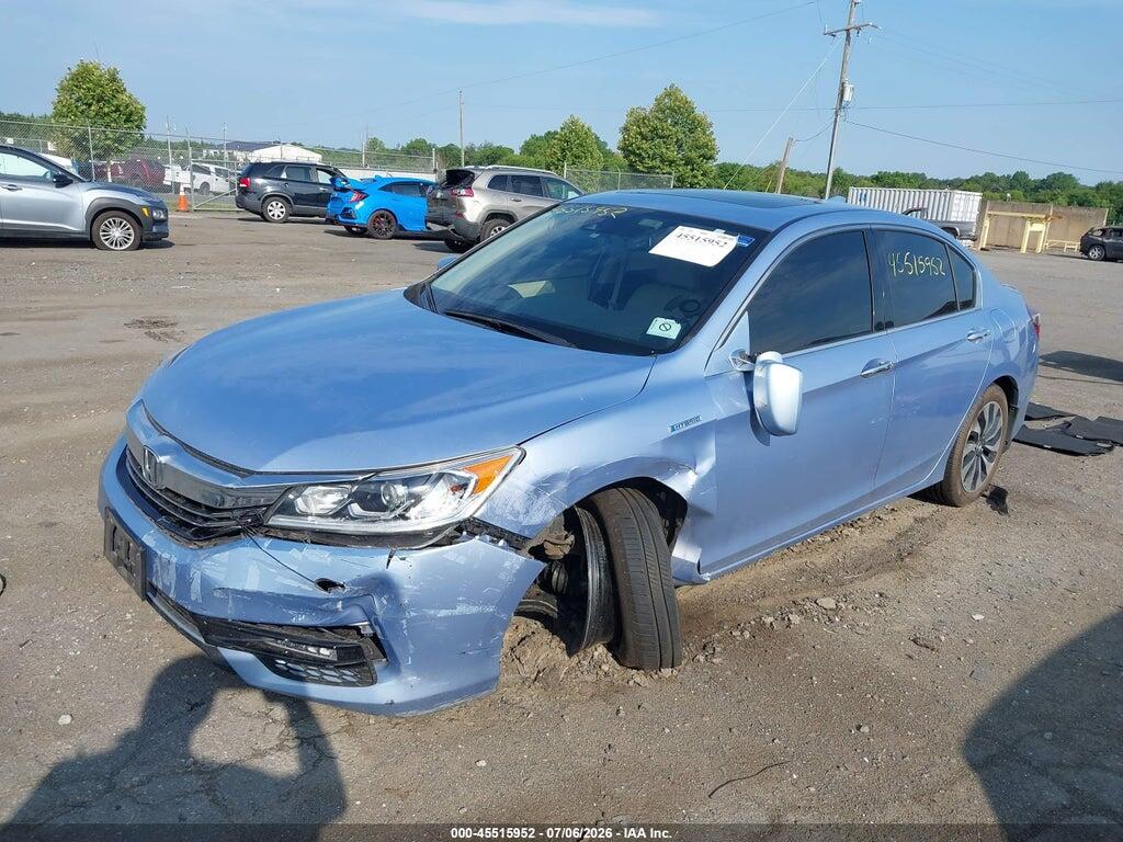 JHMCR6F56HC011179 2017 HONDA ACCORD HYBRID photo no. 2