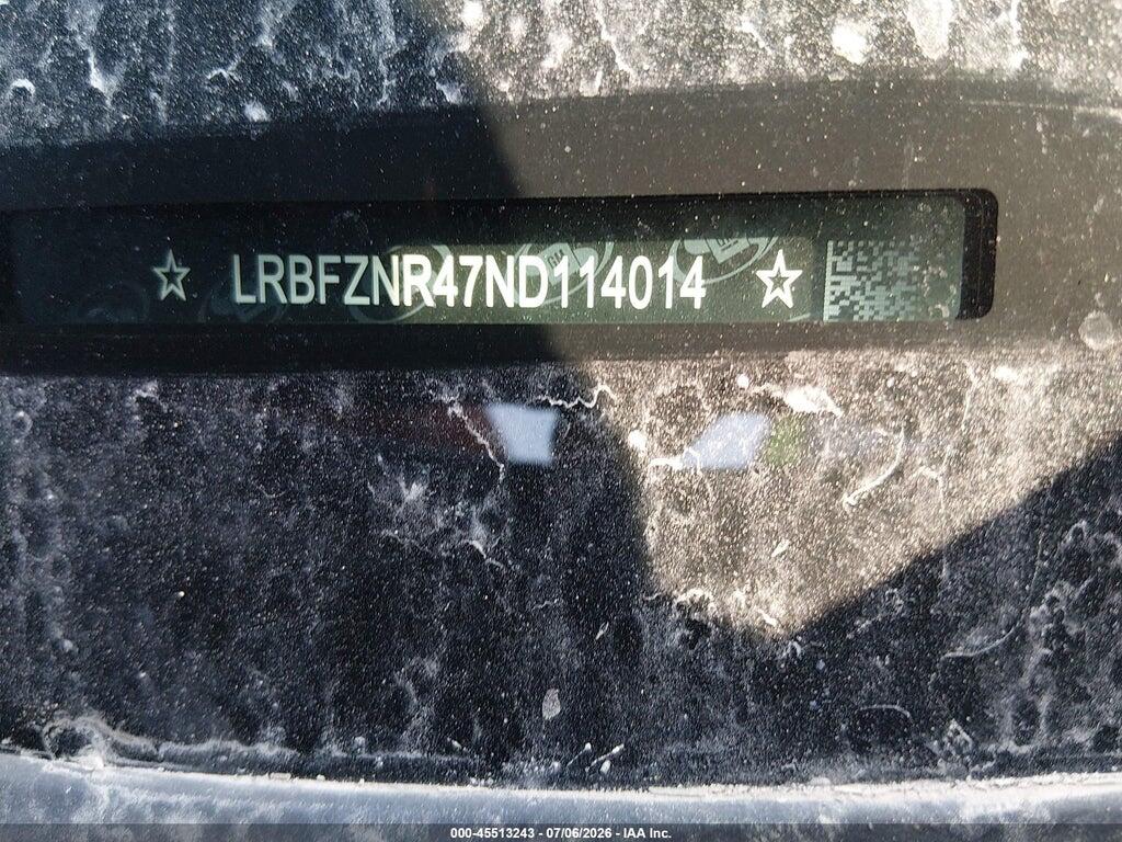 LRBFZNR47ND114014 2022 BUICK ENVISION photo no. 9