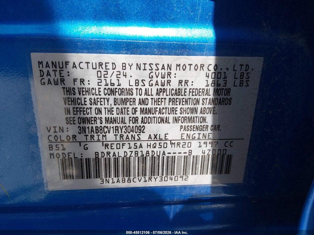 3N1AB8CV1RY304092 2024 NISSAN SENTRA photo no. 9