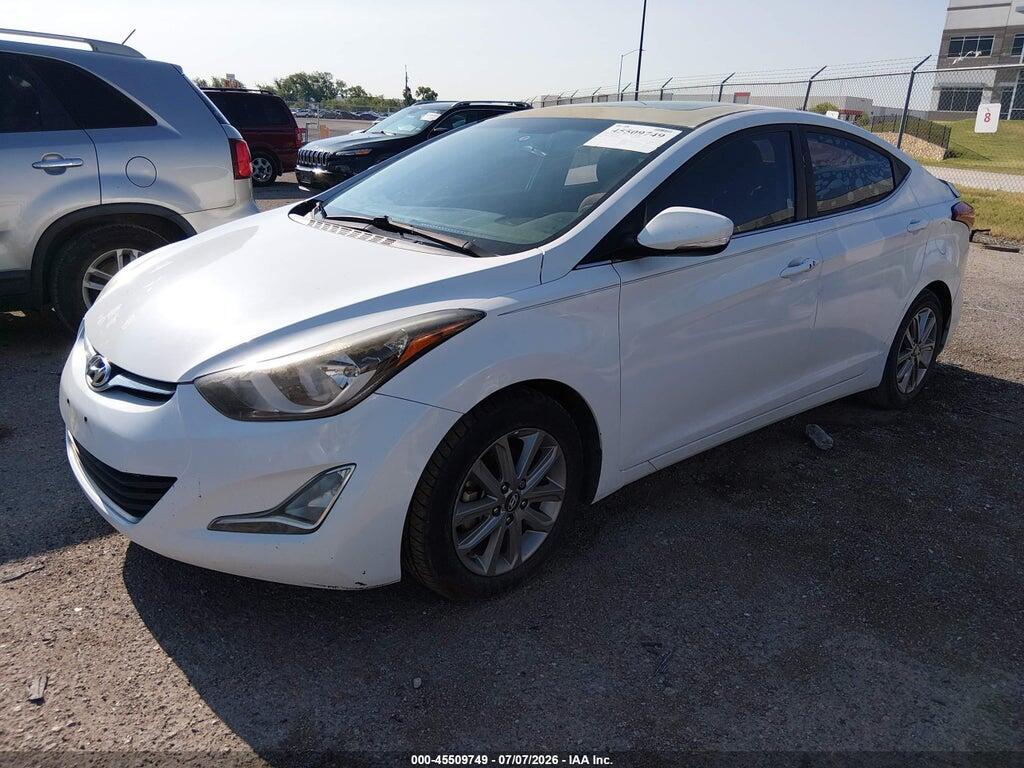 5NPDH4AE8GH780502 2016 HYUNDAI ELANTRA photo no. 2