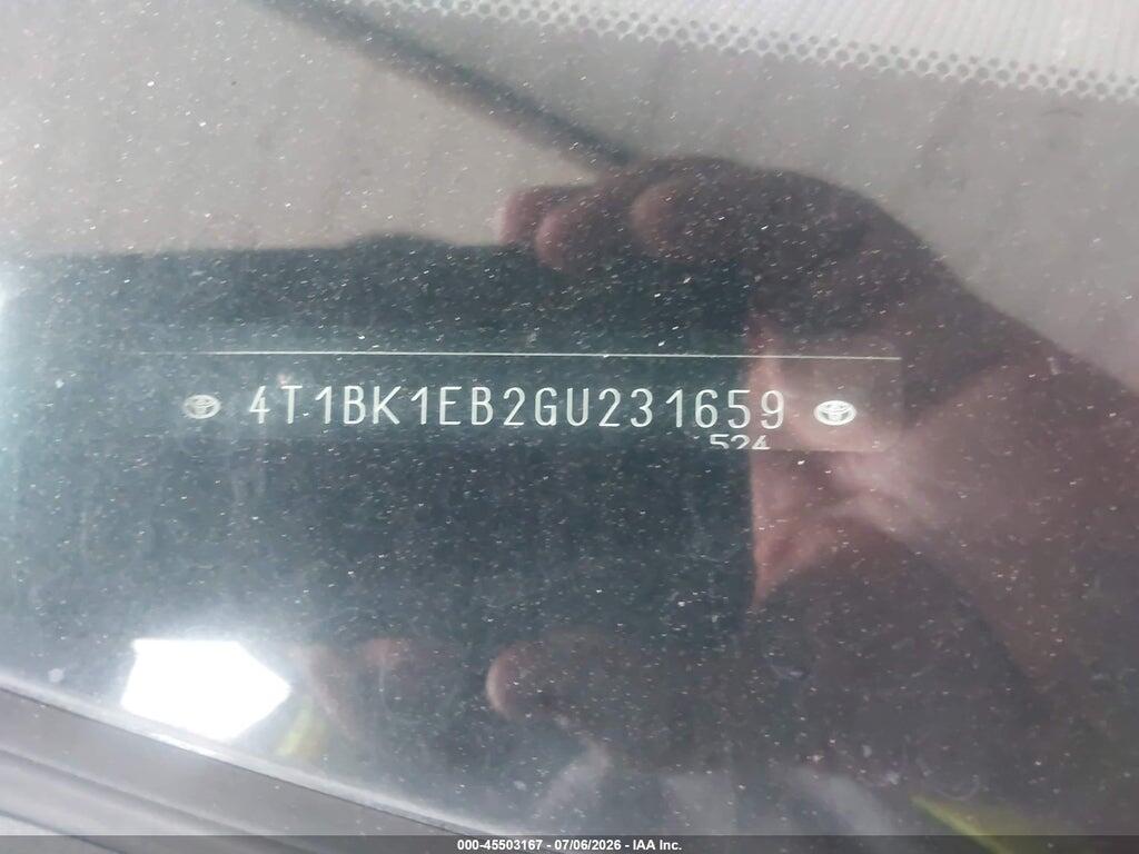 4T1BK1EB2GU231659 2016 TOYOTA AVALON photo no. 9