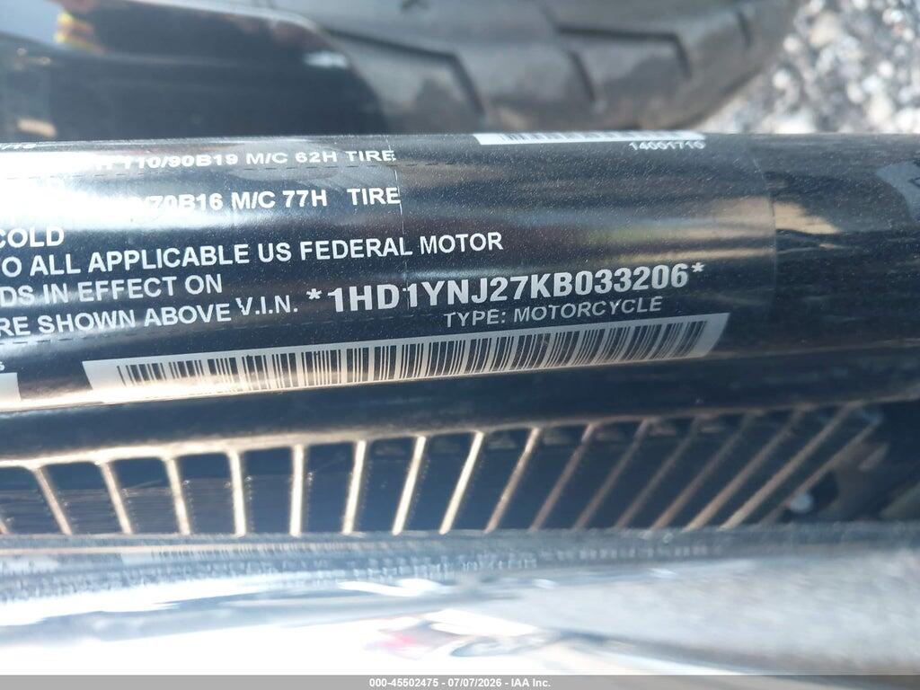 1HD1YNJ27KB033206 2019 HARLEY-DAVIDSON FXLR photo no. 10