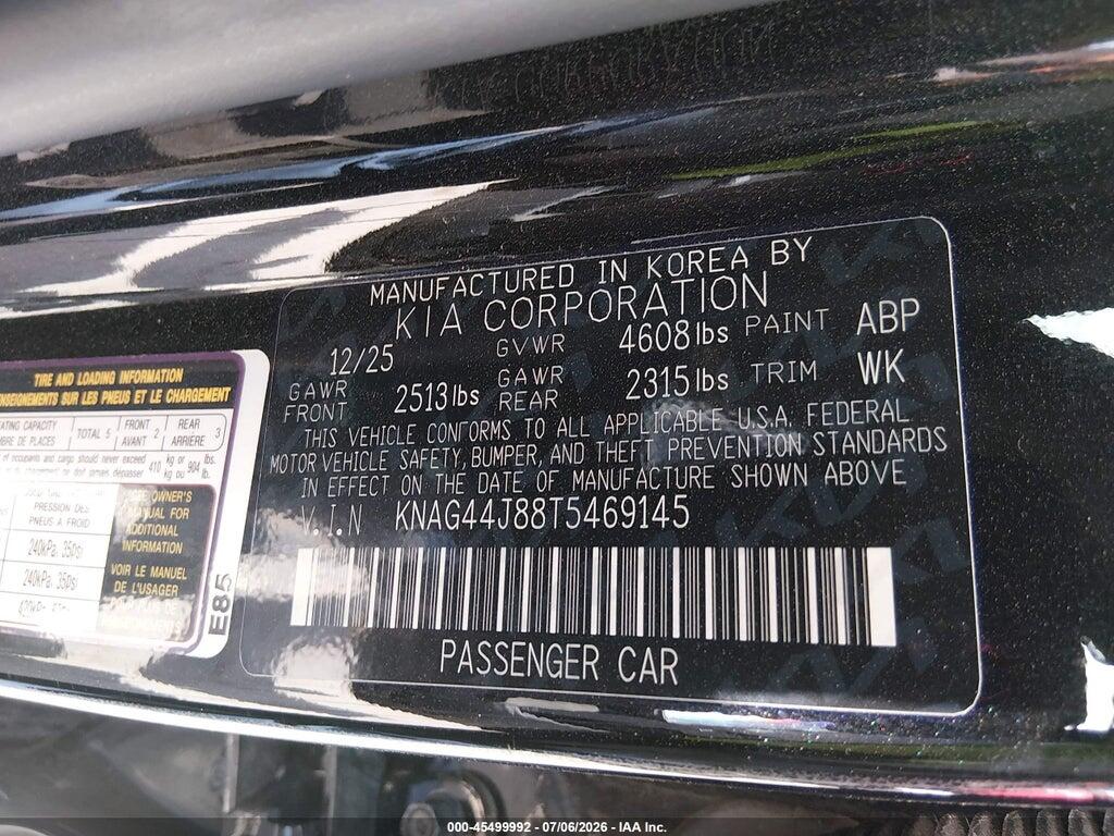 KNAG44J88T5469145 2026 KIA K5 photo no. 9