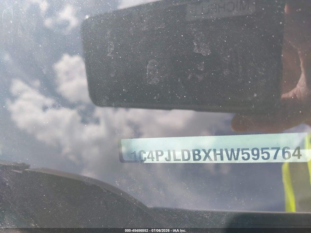 1C4PJLDBXHW595764 2017 JEEP CHEROKEE photo no. 9