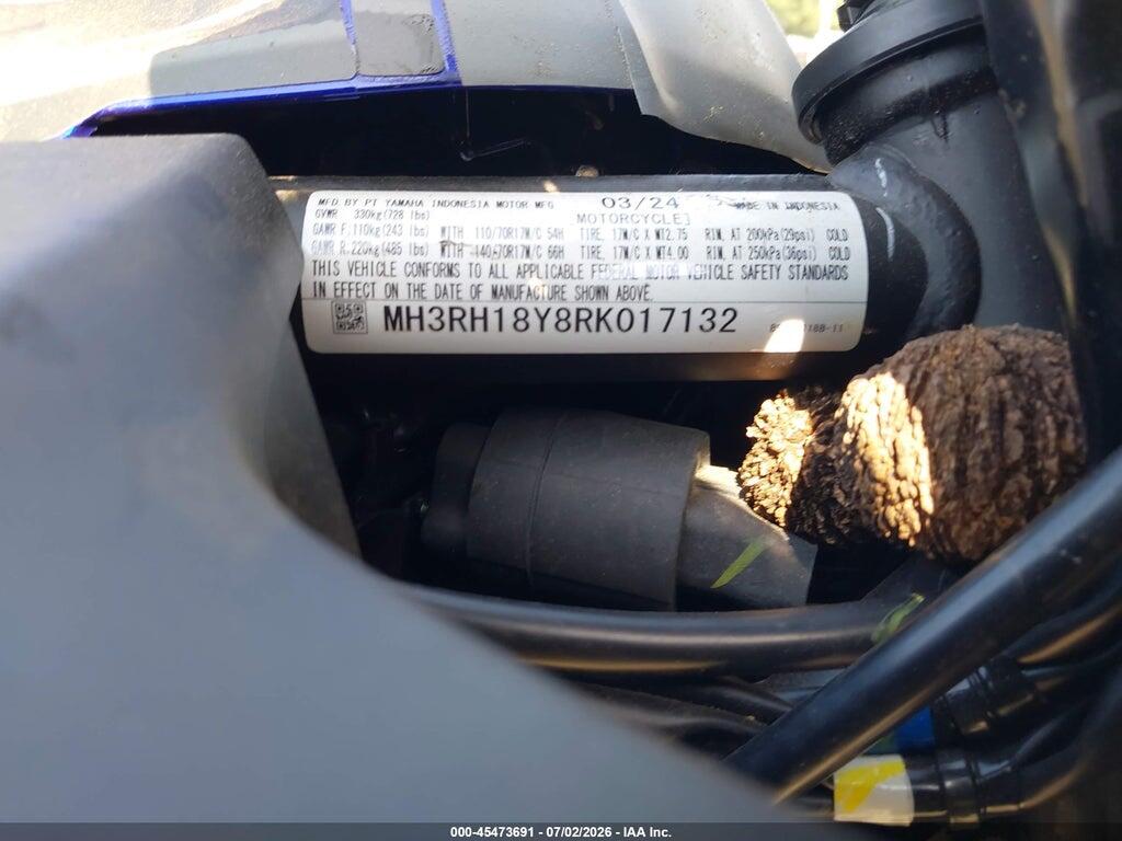MH3RH18Y8RK017132 2024 YAMAHA YZFR3 photo no. 10