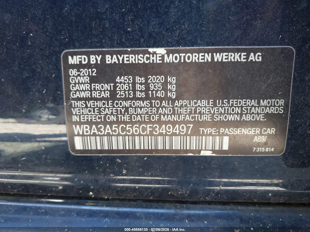 WBA3A5C56CF349497 2012 BMW 328I photo no. 9