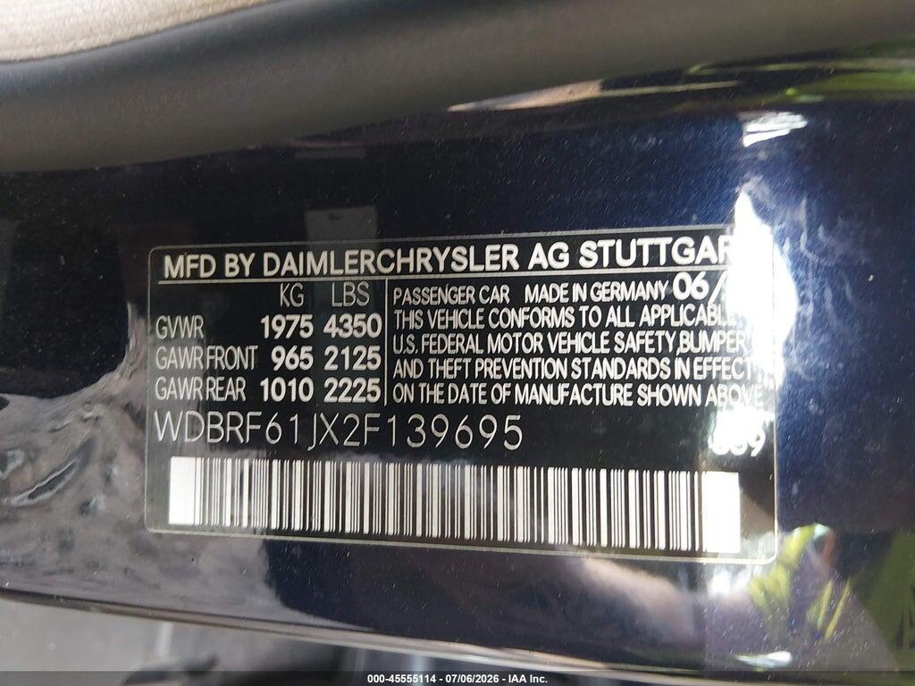 WDBRF61JX2F139695 2002 MERCEDES-BENZ C 240 photo no. 9
