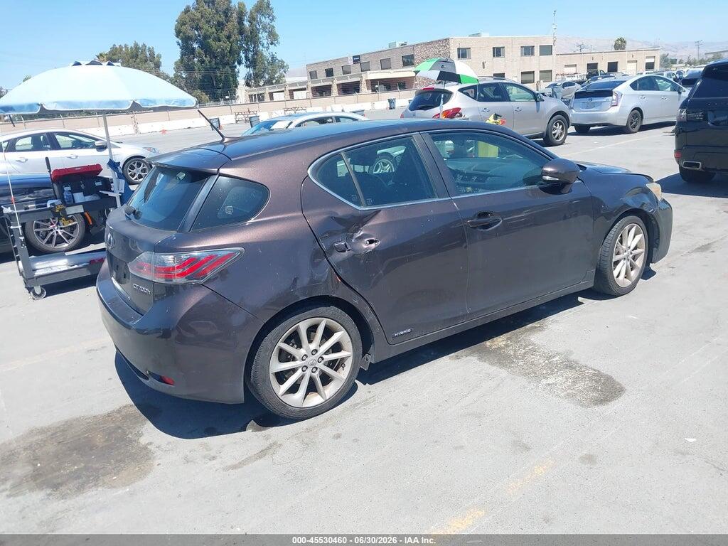 JTHKD5BH9B2006012 2011 LEXUS CT 200H photo no. 4
