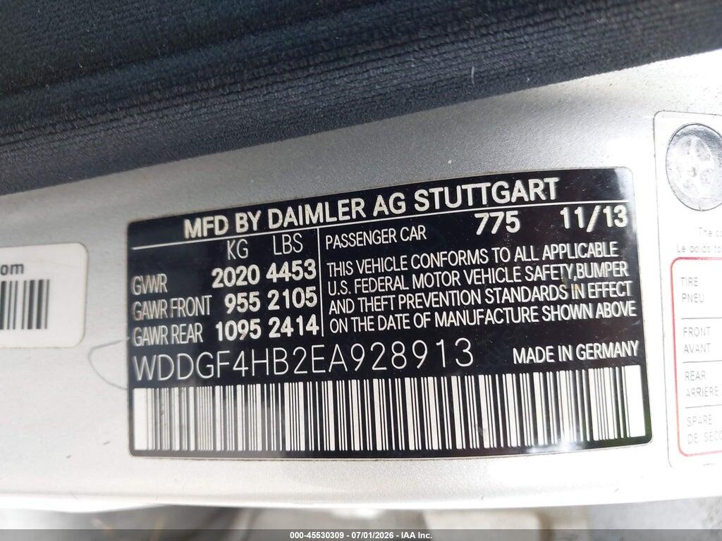 WDDGF4HB2EA928913 2014 MERCEDES-BENZ C 250 photo no. 9