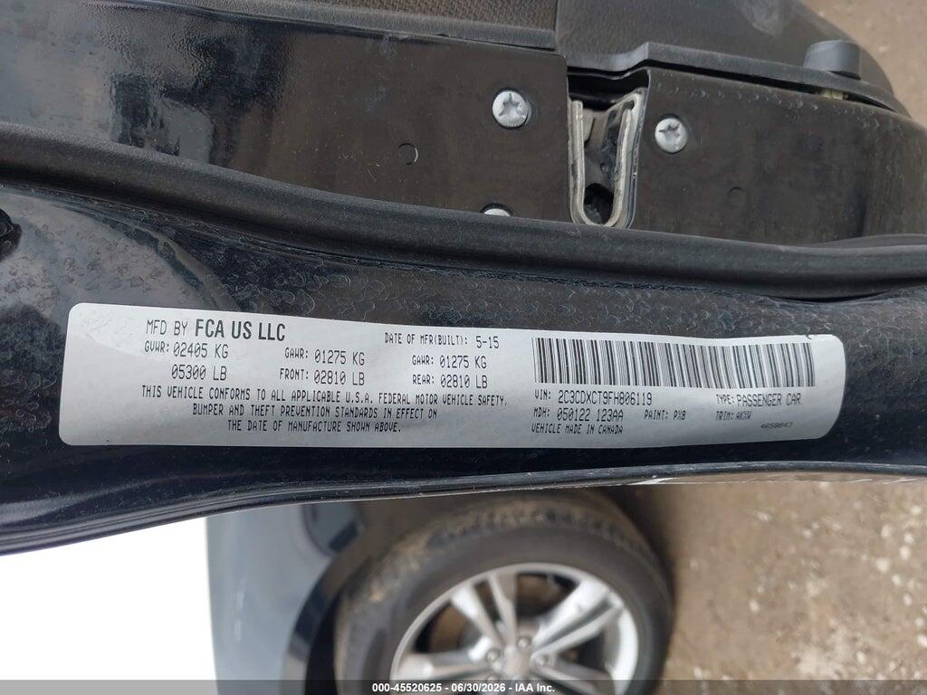 2C3CDXFG8FH810354 2015 DODGE CHARGER photo no. 9