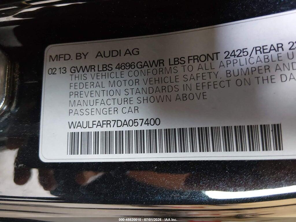 WAULFAFR7DA057400 2013 AUDI A5 photo no. 9