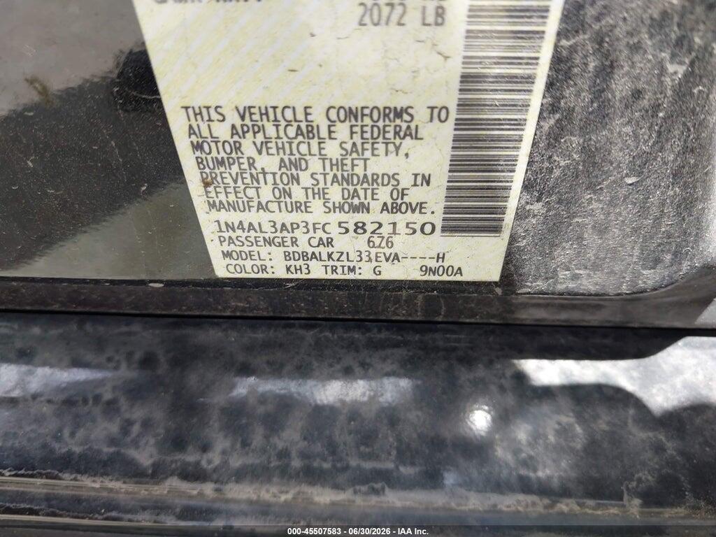 1N4AL3AP3FC582150 2015 NISSAN ALTIMA photo no. 9