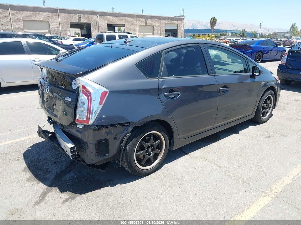 JTDKN3DUXE1736728 2014 TOYOTA PRIUS photo no. 4