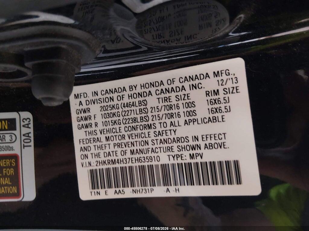 2HKRM4H37EH635910 2014 HONDA CR-V photo no. 9