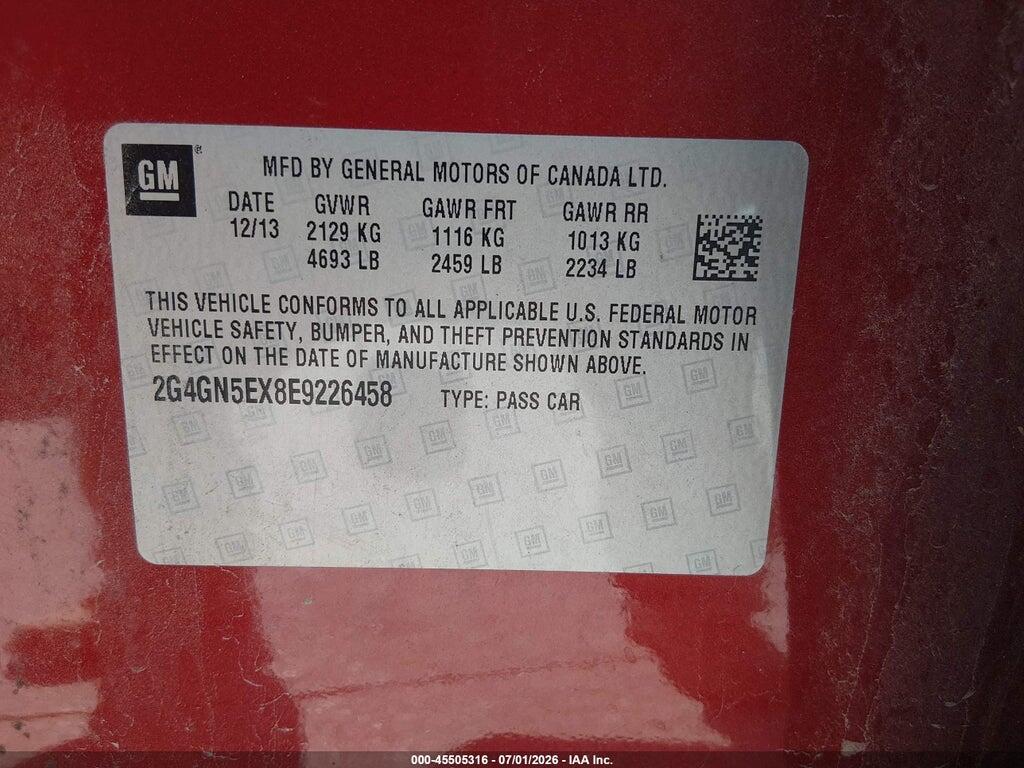 2G4GN5EX8E9226458 2014 BUICK REGAL photo no. 9