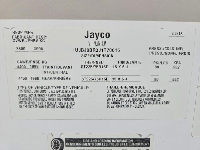 1UJBJ0BR3J1T70615 2018 JAYC JAY FLIGHT photo no. 10