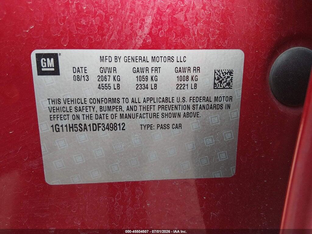 1G11H5SA1DF349812 2013 CHEVROLET MALIBU photo no. 9