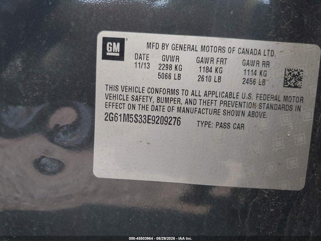 2G61M5S33E9209276 2014 CADILLAC XTS photo no. 9