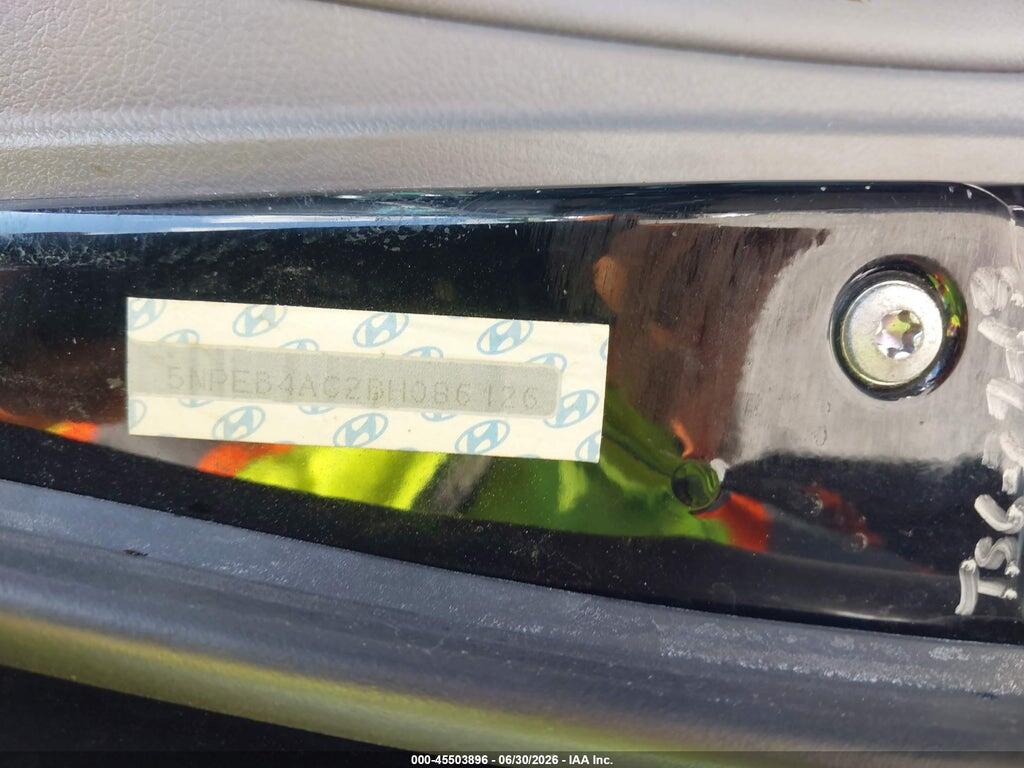 5NPEB4AC2BH086126 2011 HYUNDAI SONATA photo no. 9