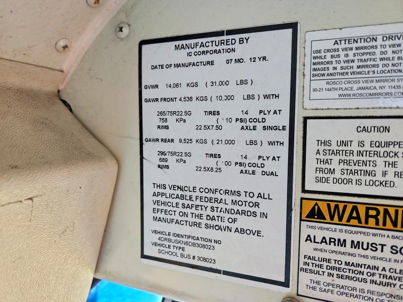 2013 IC CORPORATION CE SERIES SCHOOL - SCHOOL BUS — Фото 10 из 10