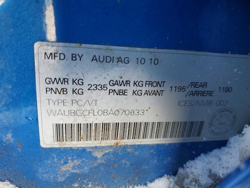 2011 AUDI S4 PREMIUM PLUS — Фото 13 из 13