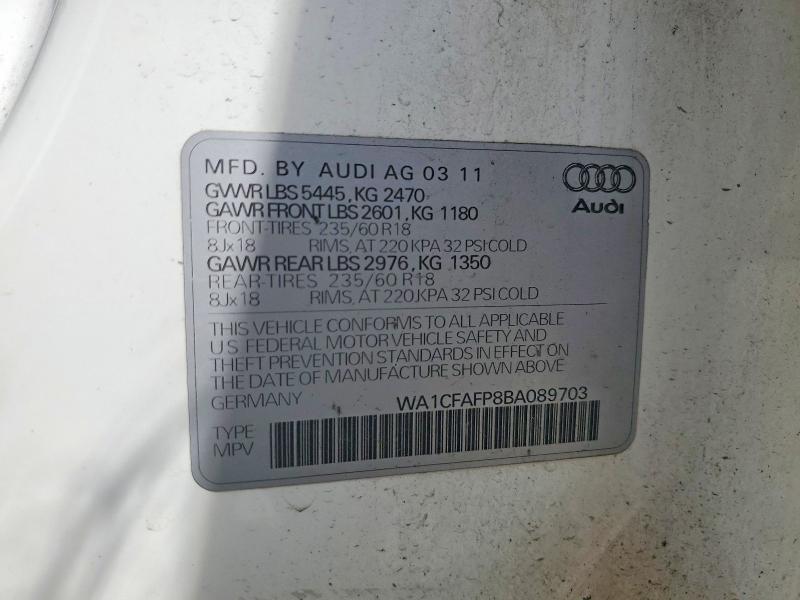 2011 AUDI Q5 PREMIUM — Фото 14 из 14