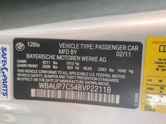 2011 BMW 128 I — Фото 12 из 12