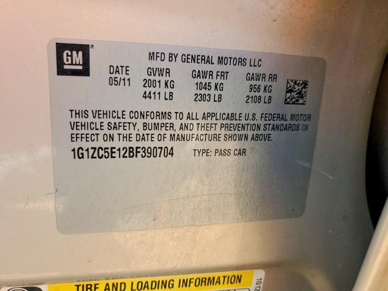 2011 CHEVROLET MALIBU 1LT — Фото 12 из 12