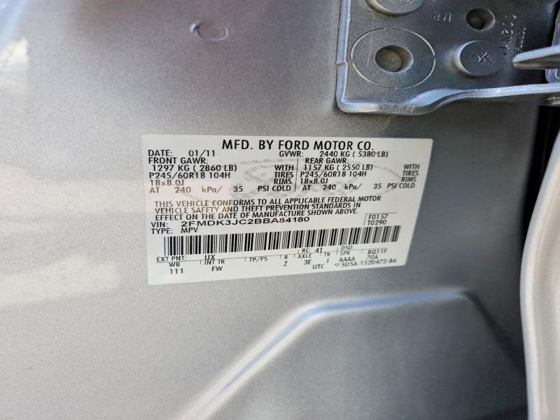2011 FORD EDGE SEL — Фото 13 из 13