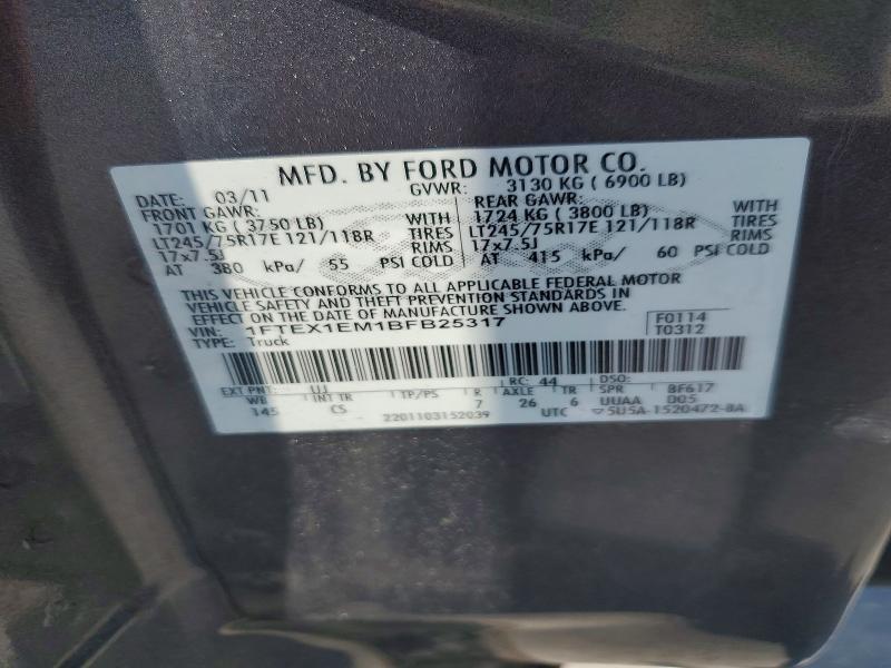 2011 FORD F150 SUPER CAB — Фото 12 из 12