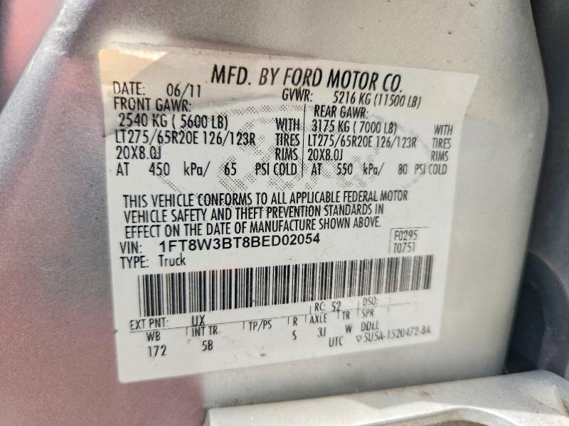 2011 FORD F350 SUPER DUTY — Фото 12 из 12