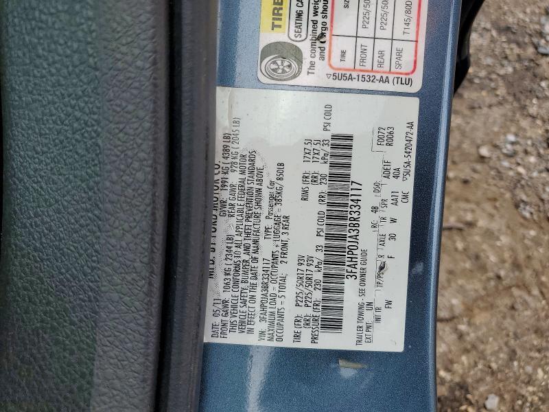 2011 FORD FUSION SEL — Фото 12 из 12