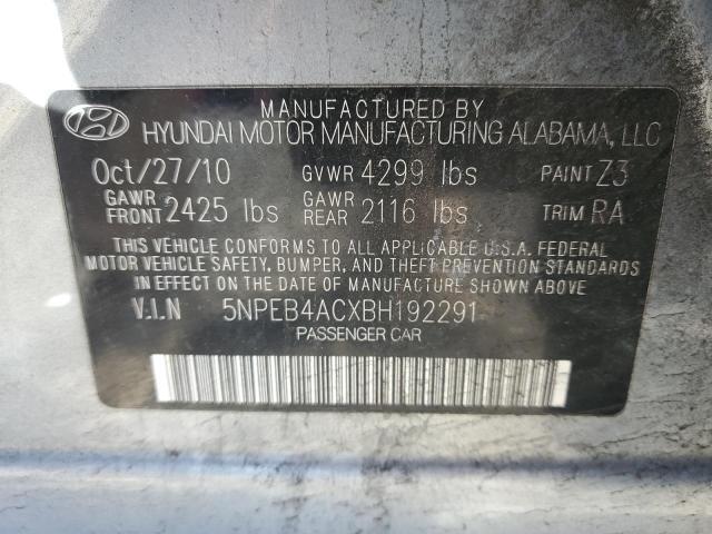 2011 HYUNDAI SONATA GLS — Фото 12 из 12