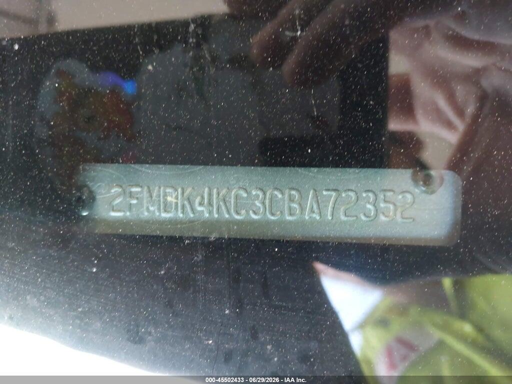 2FMDK4KC3CBA72352 2012 FORD EDGE photo no. 9