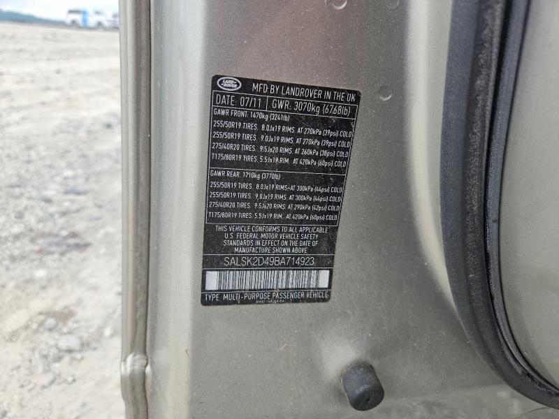 2011 LAND ROVER RANGE ROVER SPORT LUX — Фото 12 из 12