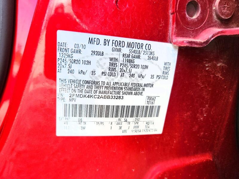 2010 FORD EDGE LIMITED — Фото 12 из 12