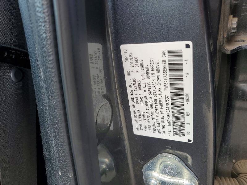 2010 HONDA ACCORD LXP — Фото 12 из 12