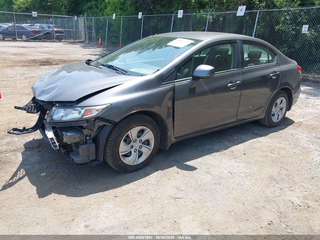 2HGFB2F54DH603166 2013 HONDA CIVIC photo no. 2