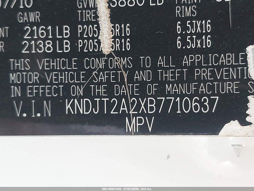 KNDJT2A2XB7710637 2011 KIA SOUL photo no. 9