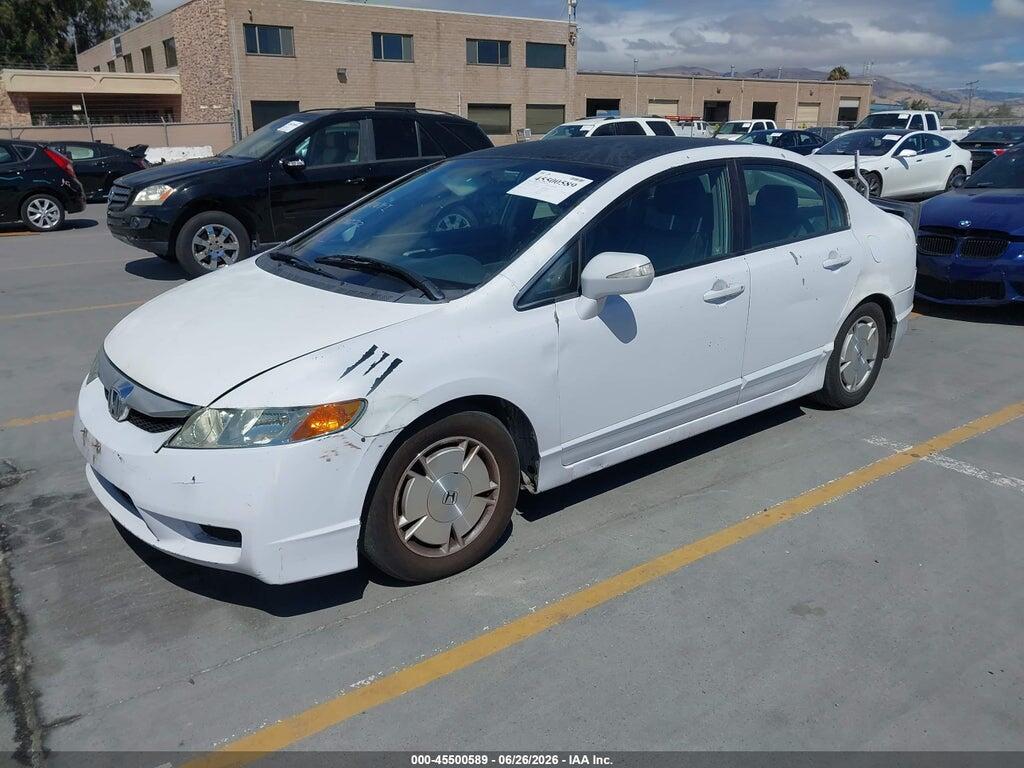 JHMFA3F28AS007560 2010 HONDA CIVIC HYBRID photo no. 2