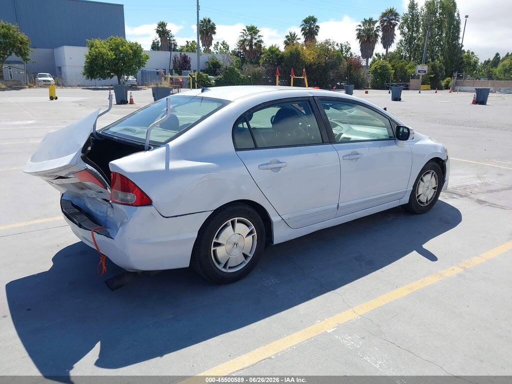 JHMFA3F28AS007560 2010 HONDA CIVIC HYBRID photo no. 4