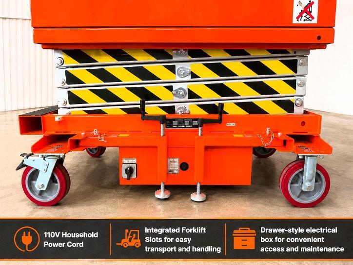 2026 22 FT ELECTRIC SCISSOR LIFT MAN LIFT AERIAL WORK PLATFORM — Фото 7 из 10