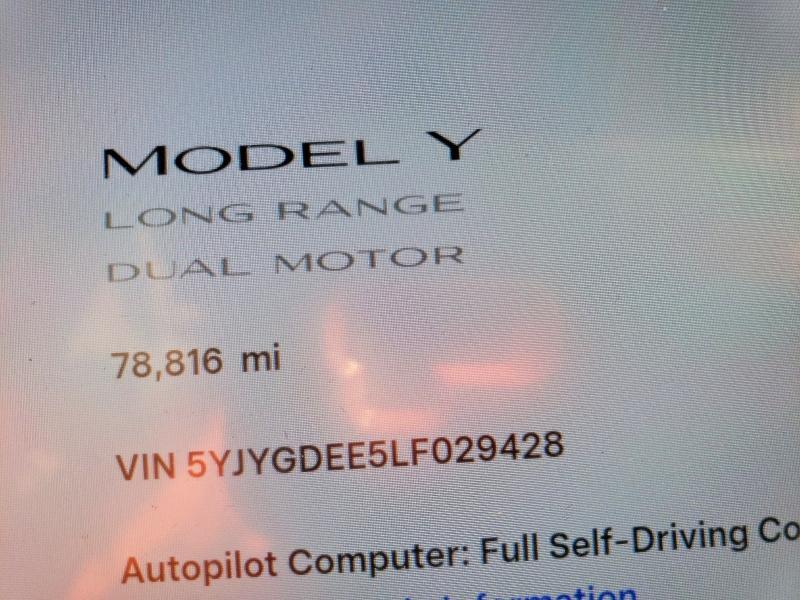 2020 TESLA MODEL Y — Фото 9 из 13
