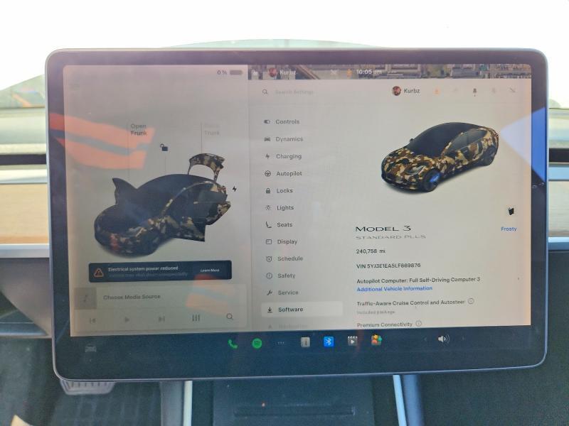 5YJ3E1EA5LF669876 2020 TESLA MODEL 3 photo no. 9