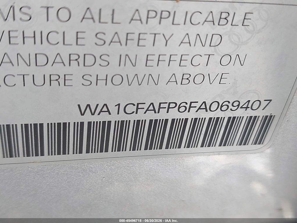 WA1CFAFP6FA069407 2015 AUDI Q5 photo no. 9