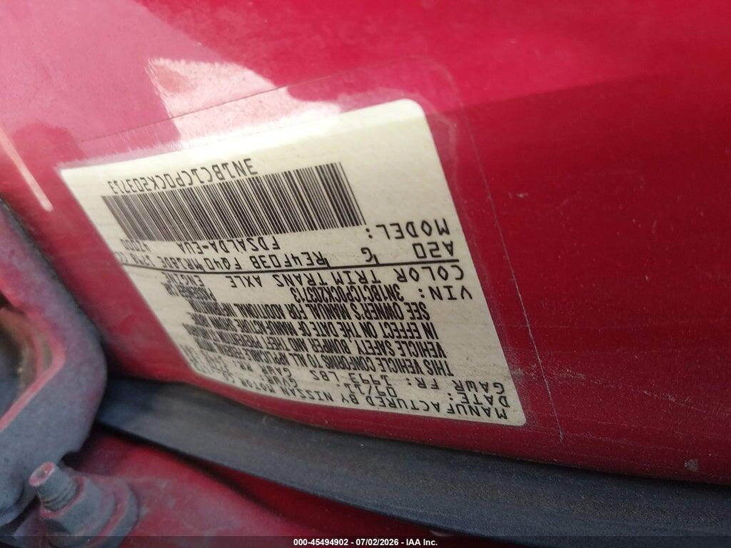 3N1BC1CP0CK203713 2012 NISSAN VERSA photo no. 9