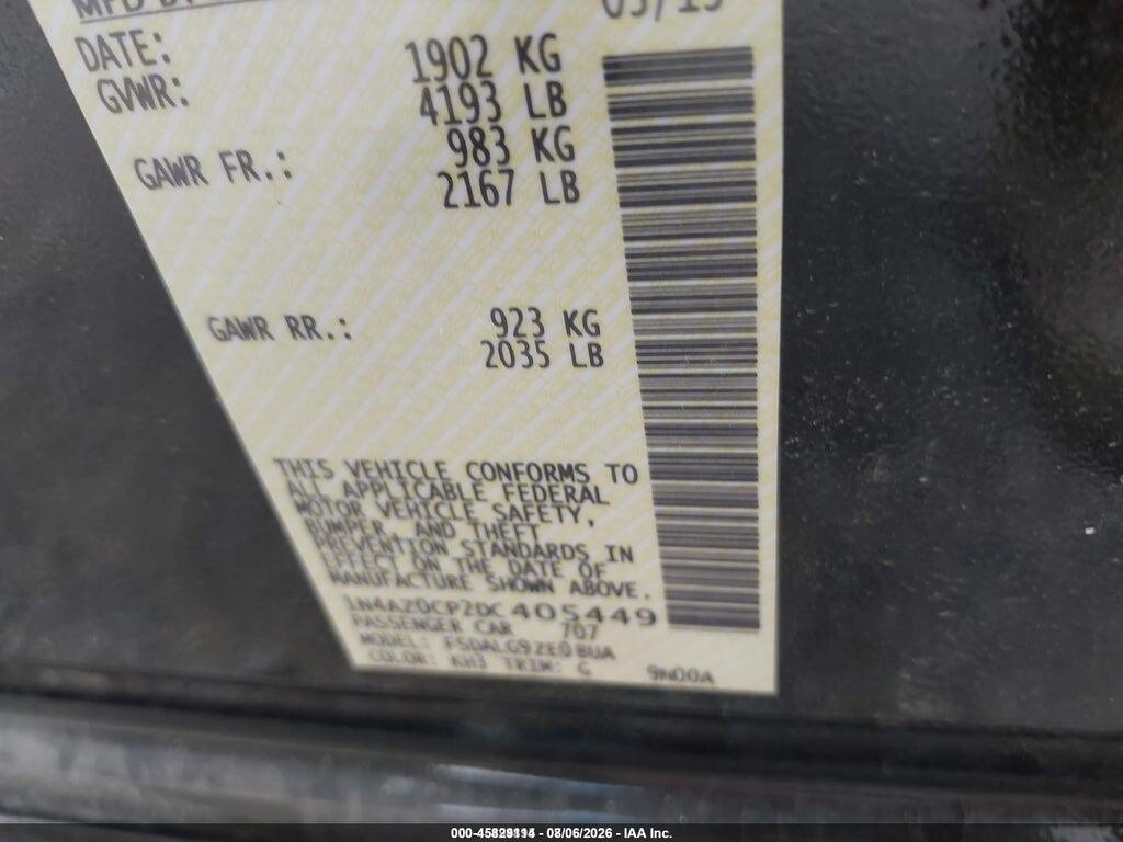 1N4AZ0CP2DC405449 2013 NISSAN LEAF photo no. 9
