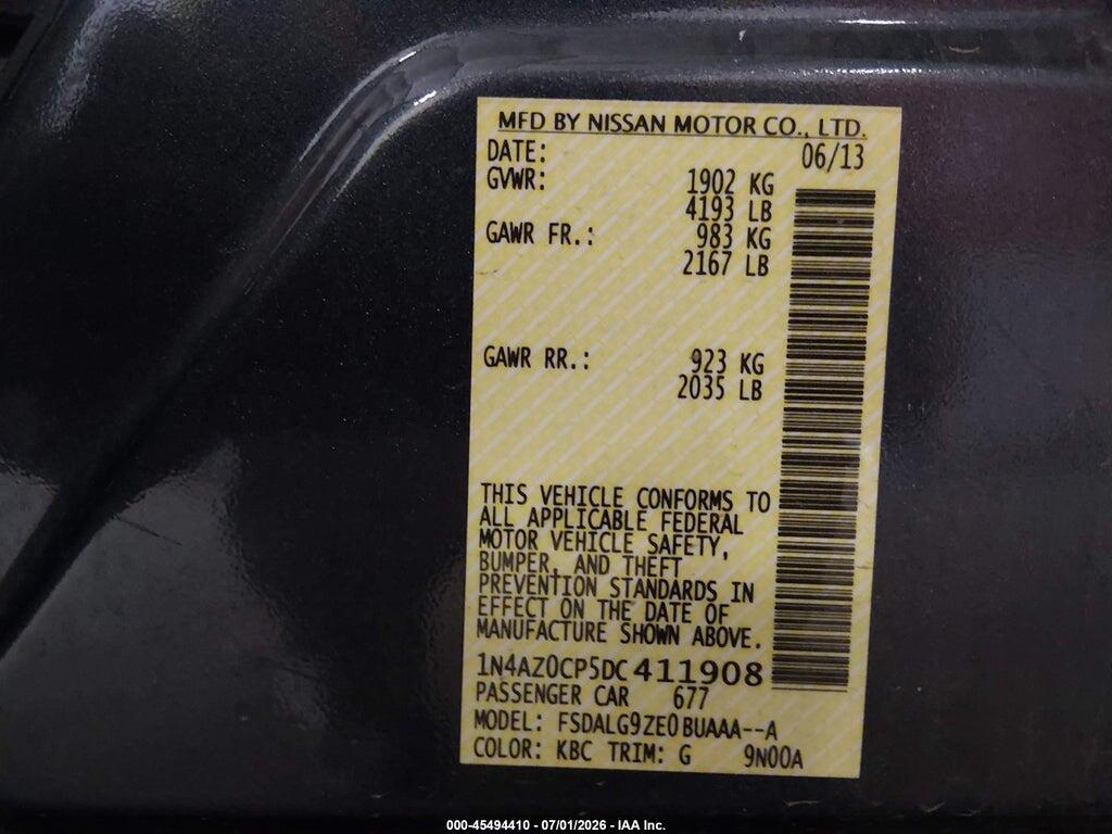 1N4AZ0CP5DC411908 2013 NISSAN LEAF photo no. 9