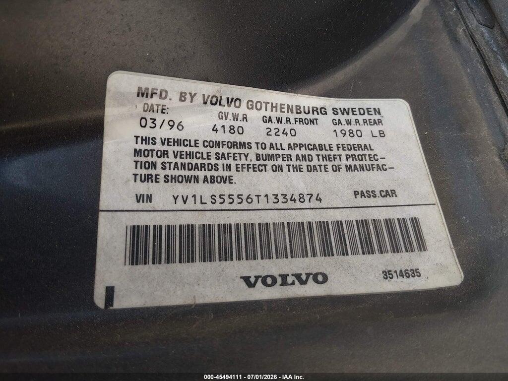 YV1LS5556T1334874 1996 VOLVO 850 photo no. 9