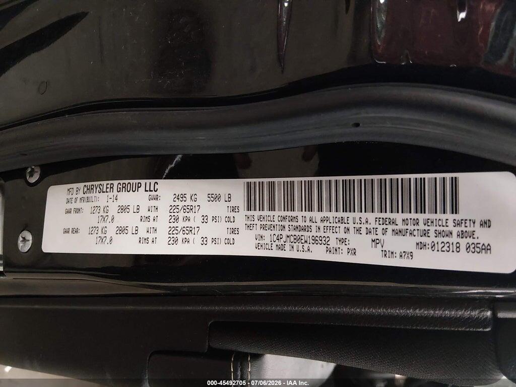 1C4PJMCB0EW196932 2014 JEEP CHEROKEE photo no. 9